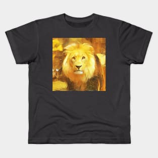 lion painting (leo art, lion king) Kids T-Shirt